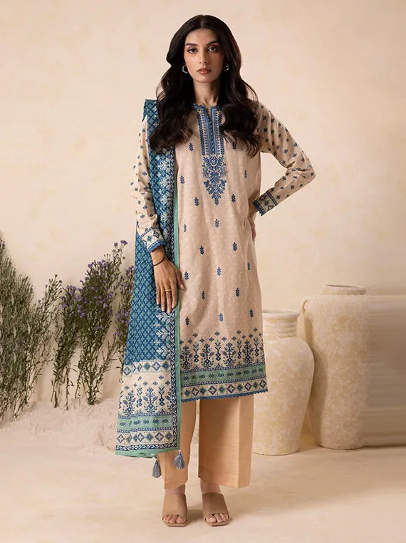 Cozy Printed Khaddar Collection 2025 by ZELLBURY (WUW25E20129)