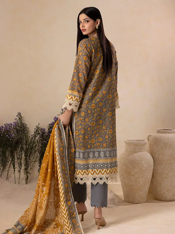 Cozy Printed Khaddar Collection 2025 by ZELLBURY (WUW25E30158)