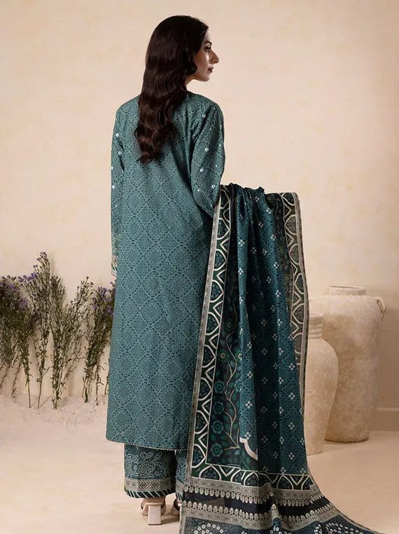 Cozy Printed Khaddar Collection 2025 by ZELLBURY (WUW25E30167)