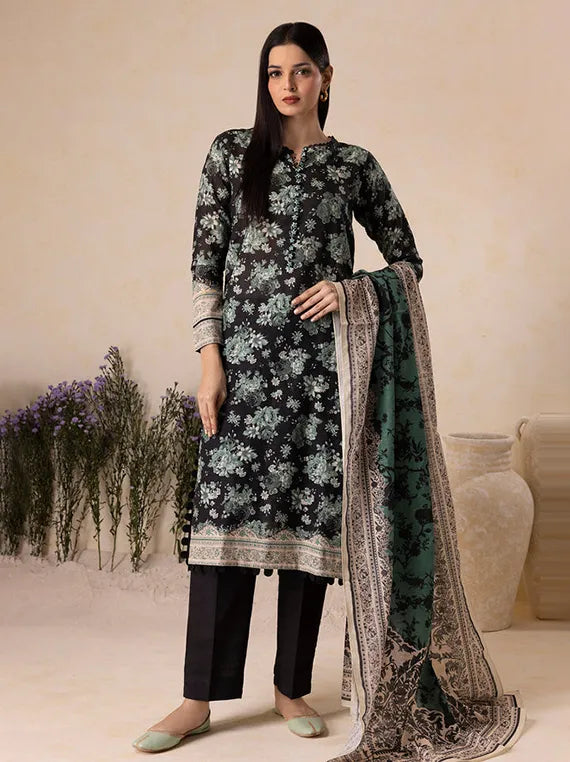 Cozy Printed Khaddar Collection 2025 by ZELLBURY (WUW25X20116)