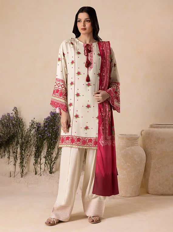 Cozy Printed Khaddar Collection 2025 by ZELLBURY (WUW25X20119)