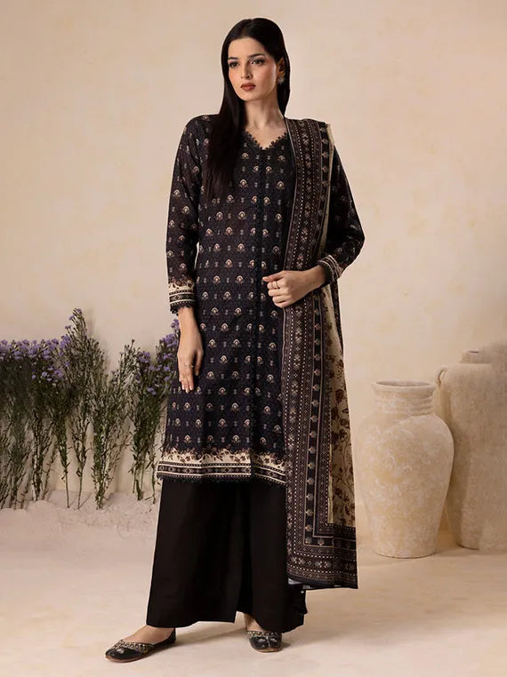 Cozy Printed Khaddar Collection 2025 by ZELLBURY (WUW25X20120)