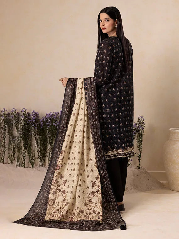 Cozy Printed Khaddar Collection 2025 by ZELLBURY (WUW25X20120)