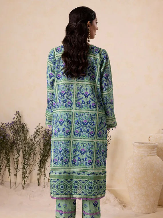 Cozy Printed Khaddar Collection 2025 by ZELLBURY (WUW25X20127)