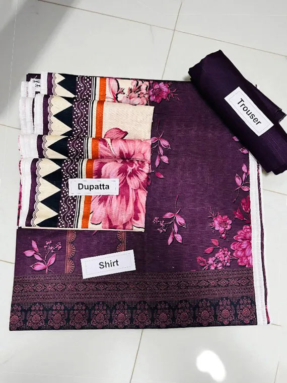 Cozy Printed Khaddar Edit 2025 Vol-CU37 (D-03)