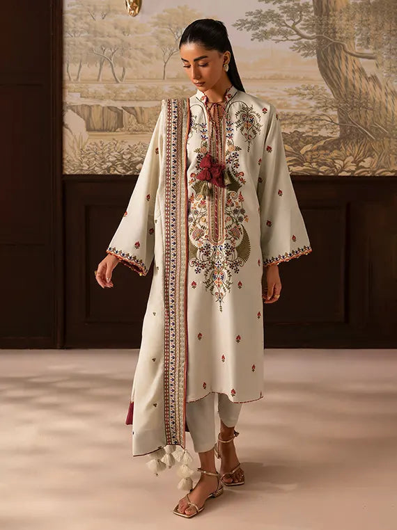 Crafted in Winter by Gul Ahmed Linen Unstitched Collection'26 (AY-62027)
