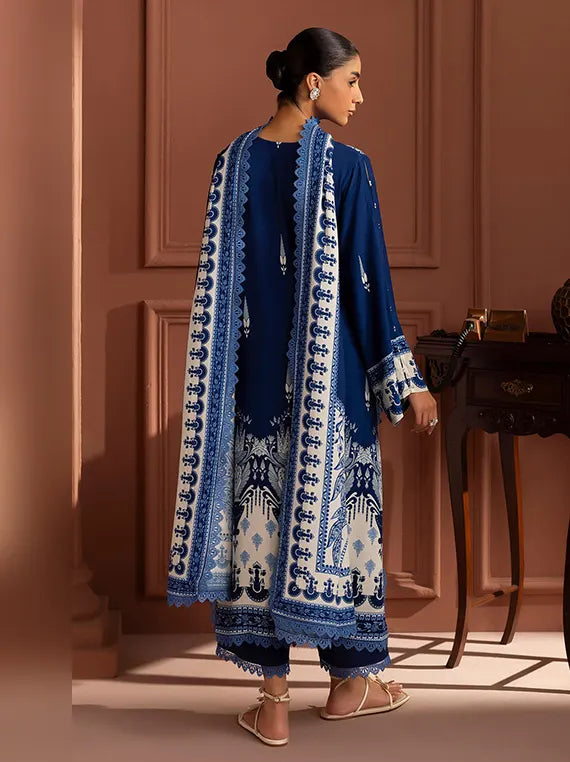 Crafted in Winter by Gul Ahmed Linen Unstitched Collection'26 (LT-62006)