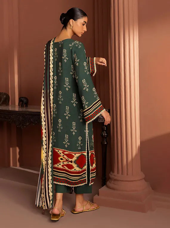 Crafted in Winter by Gul Ahmed Linen Unstitched Collection'26 (LT-62011)