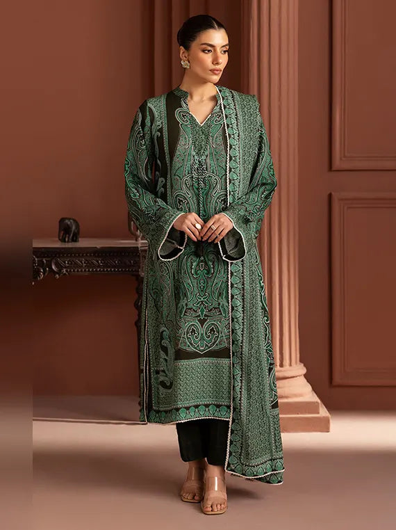 Crafted in Winter by Gul Ahmed Linen Unstitched Collection'26 (LT-62012)