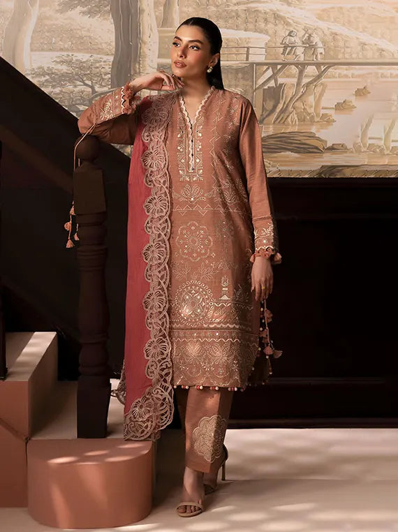 Crafted in Winter by Gul Ahmed Linen Unstitched Collection'26 (SP-62048)