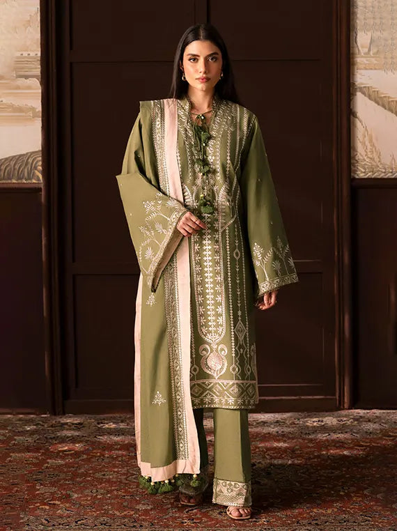 Crafted in Winter by Gul Ahmed Linen Unstitched Collection'26 (SP-62052)