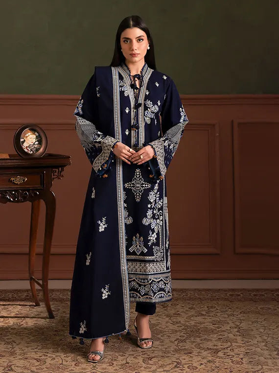 Crafted in Winter by Gul Ahmed Linen Unstitched Collection'26 (SP-62055)