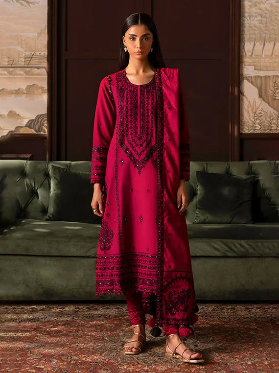 Crafted in Winter by Gul Ahmed Linen Unstitched Collection'26 (SP-62060)