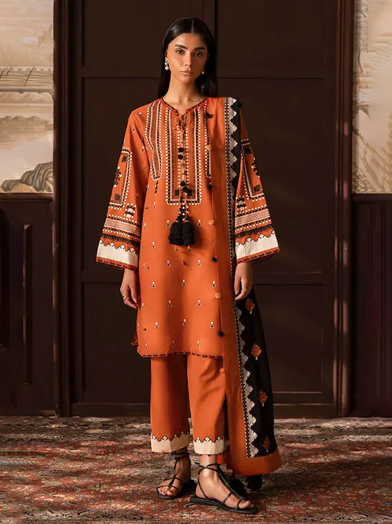 Crafted in Winter by Gul Ahmed Linen Unstitched Collection'26 (SP-62072)