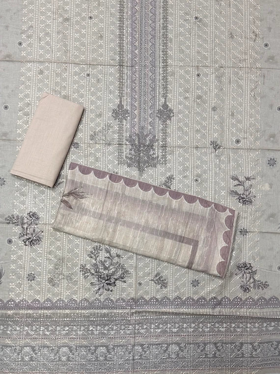 Crocus Digital Printed & Chikankari Lawn Edit26 Vol-26DF09 (D-01)