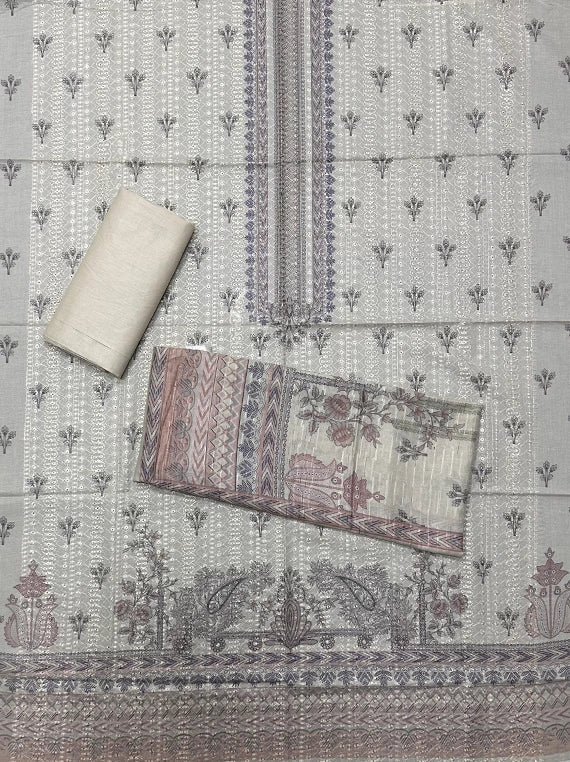 Crocus Digital Printed & Chikankari Lawn Edit26 Vol-26DF09 (D-02)