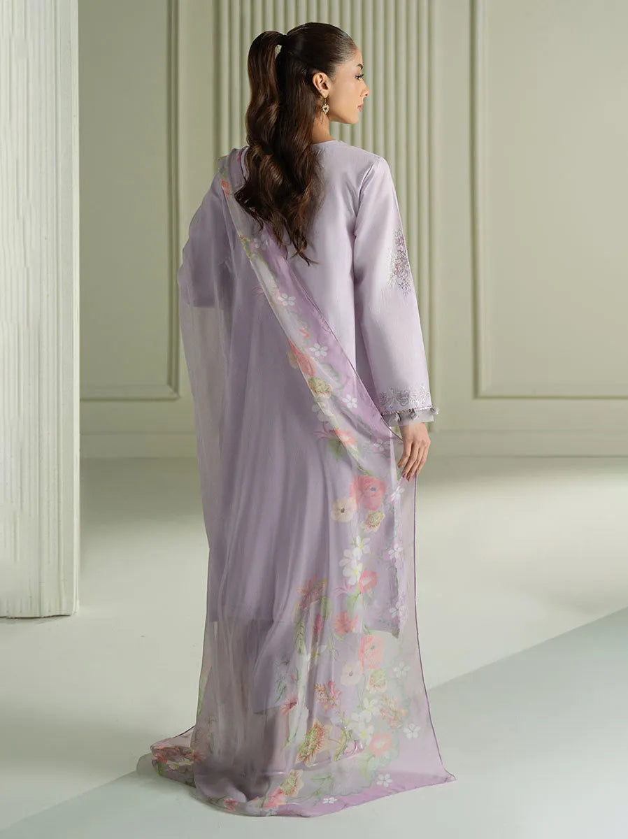 Cross Stitch Embroidered Lawn Collection 2025 (07-VIOLET VEIL)