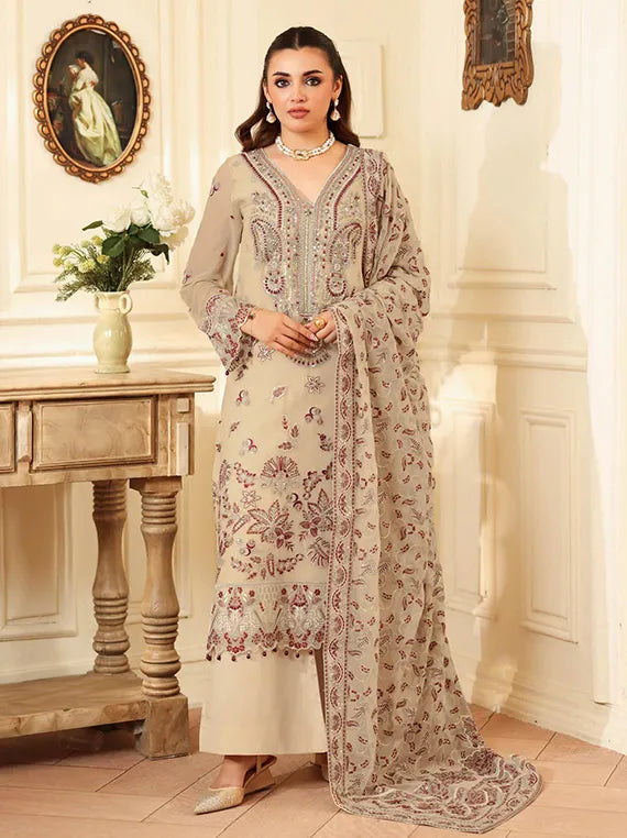 DASTAN by Ramsha Embroidered Chiffon Collection 2025 Vol-04 (T-401)