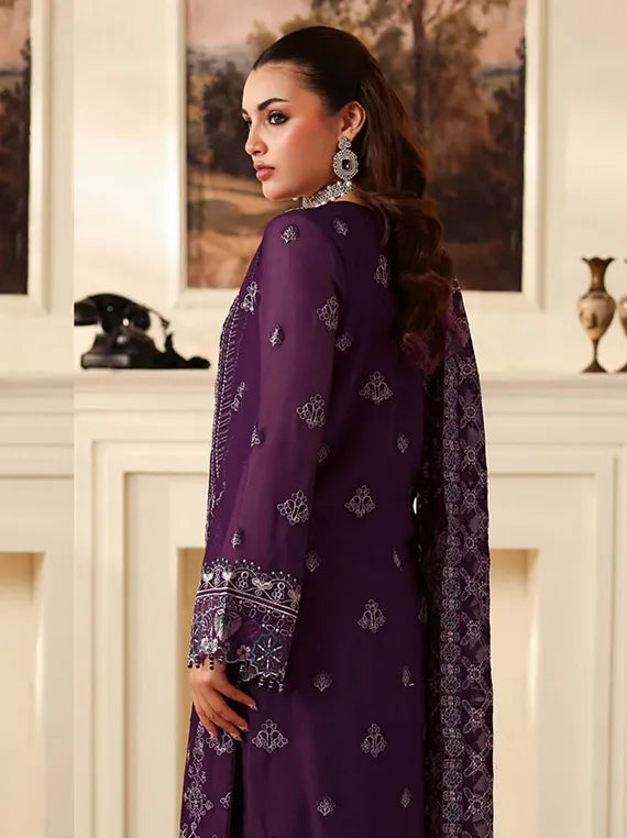 DASTAN by Ramsha Embroidered Chiffon Collection 2025 Vol-04 (T-406)