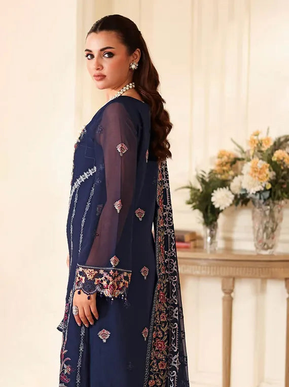 DASTAN by Ramsha Embroidered Chiffon Collection 2025 Vol-04 (T-408)