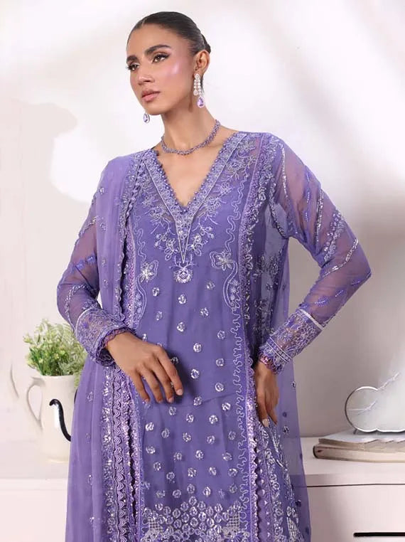 DE Luxe Chiffon Collaction 2024 By Noor Saadia Asad(D-02)