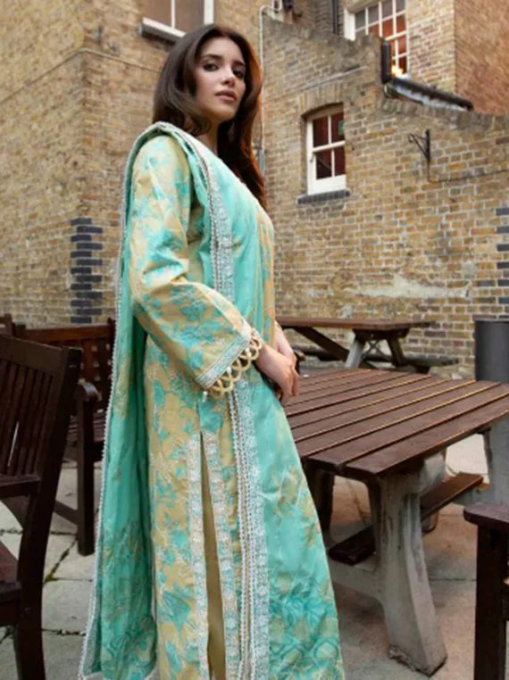 DHAGAKARI by Alzohaib Embroidered Lawn Collection 2026 (D-12)