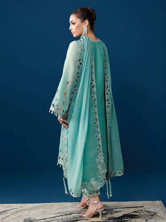 DUA by Alizeh Embroidered Chiffon Collection 2026 Vol-05 (04-Sea Glass)
