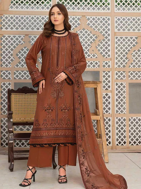 Dani Embroiderd Lawn Collection 2025 Vol-01 by Wania (WL-26)