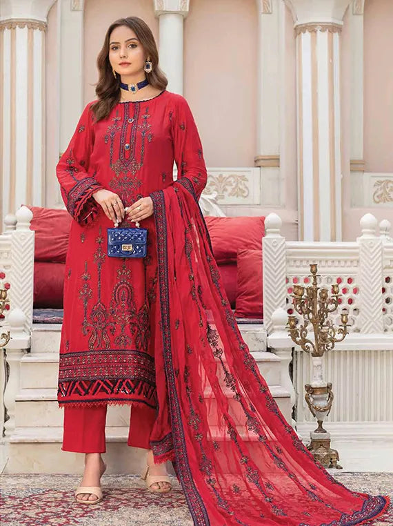 Dani Embroiderd Lawn Collection 2025 Vol-01 by Wania (WL-30)
