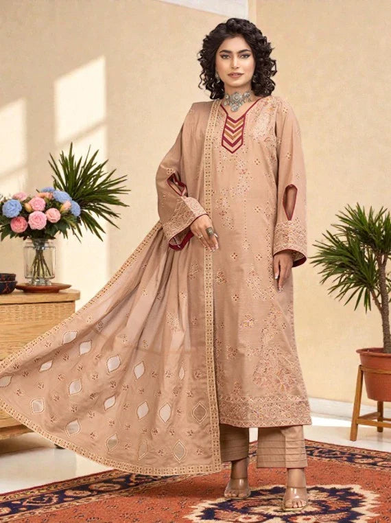 Dastak by Eleganza Embroidered Slub Lawn Collection 2026 Vol-05 (EG-750)