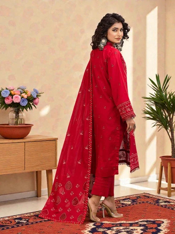 Dastak by Eleganza Embroidered Slub Lawn Collection 2026 Vol-05 (EG-753)