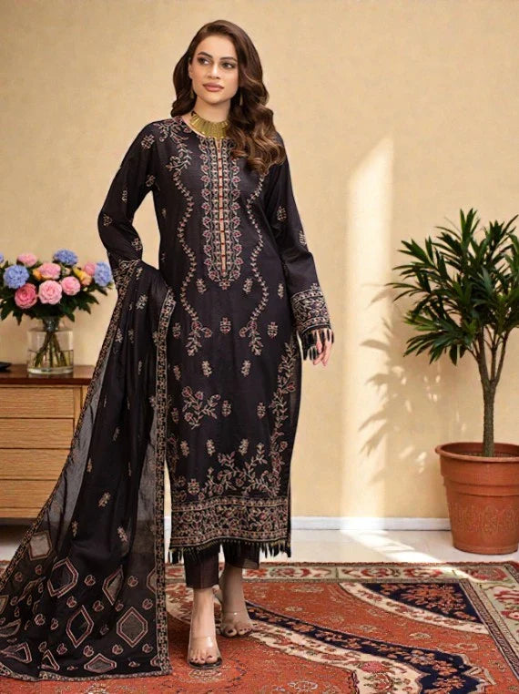 Dastak by Eleganza Embroidered Slub Lawn Collection 2026 Vol-05 (EG-754)