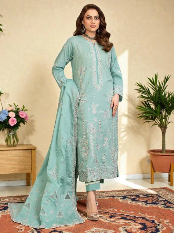 Dastak by Eleganza Embroidered Slub Lawn Collection 2026 Vol-05