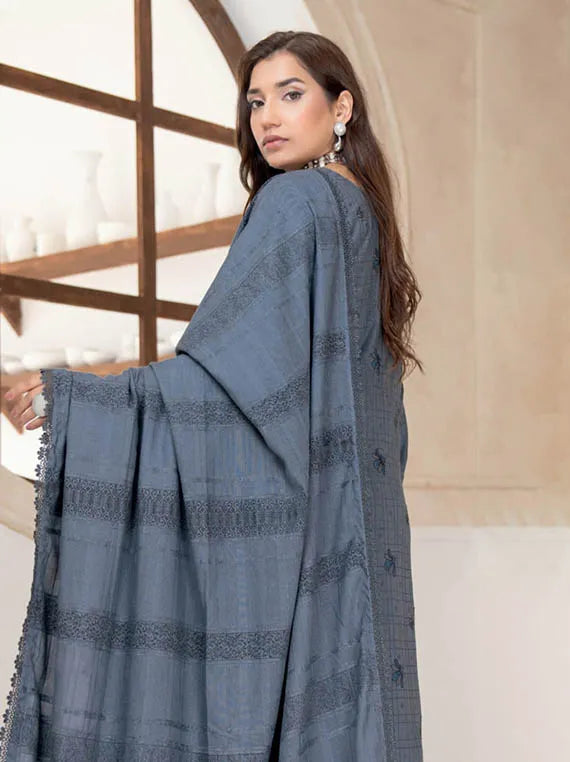 Dastak by Riaz Arts Embroidered Slub Peach Collection 2025 (D-04)