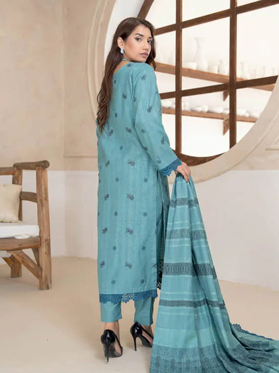 Dastak by Riaz Arts Embroidered Slub Peach Collection 2025 (D-06)