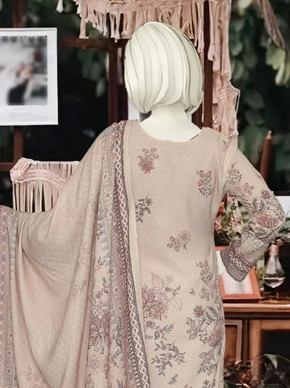 Dastoor by ABC Embroidered Peach Slub Collection 2025 (D-1240)