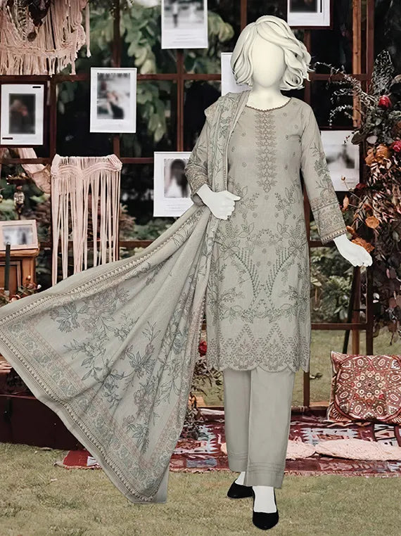 Dastoor by ABC Embroidered Peach Slub Collection 2025 (D-1244)