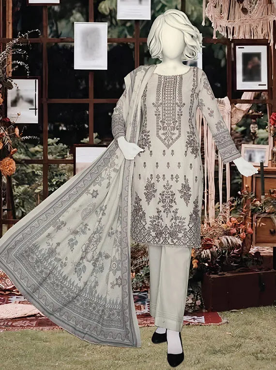 Dastoor by ABC Embroidered Peach Slub Collection 2025