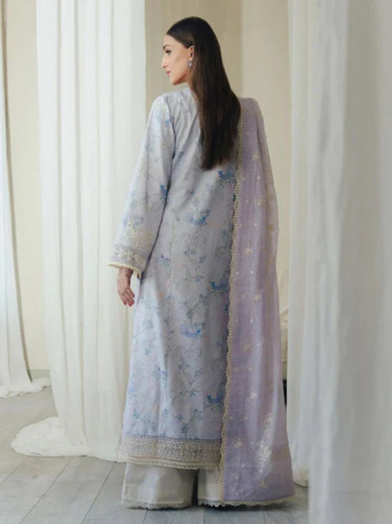 DayBreak by Afrozeh Printkari Lawn Collection 2026 (04-DOVEMIST)