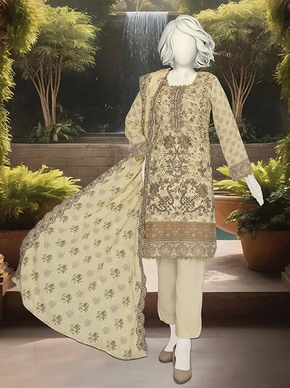 Deedar by ABC Embroidered Printed Karandi Collection 2025 (D-386)