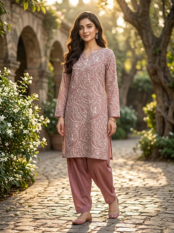 Delicate Flowers Printed Lawn Edit 2026 Vol-FA13 (D-11)