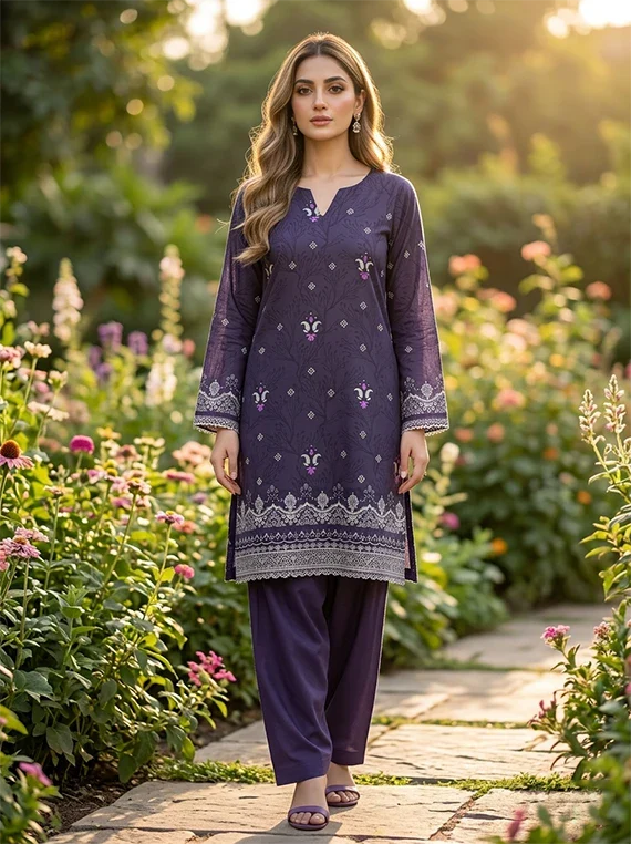 Delicate Flowers Printed Lawn Edit 2026 Vol-FA13 (D-14)