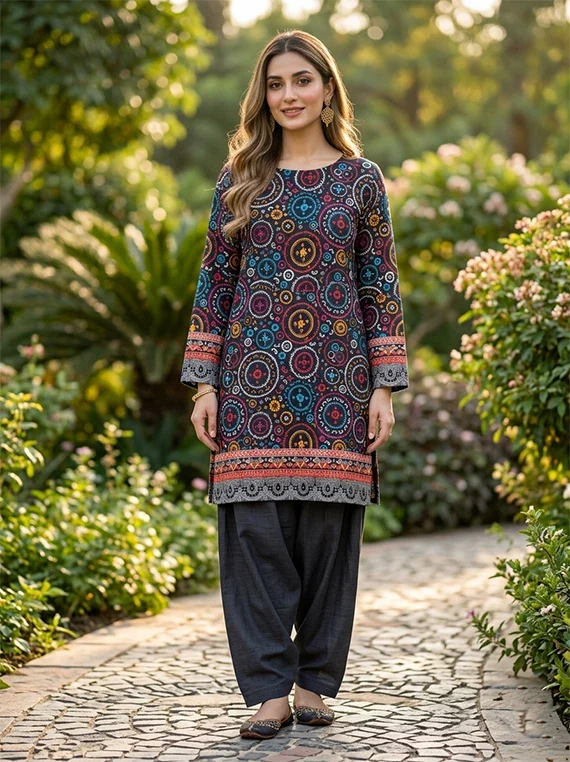 Delicate Flowers Printed Lawn Edit 2026 Vol-FA13 (D-15)