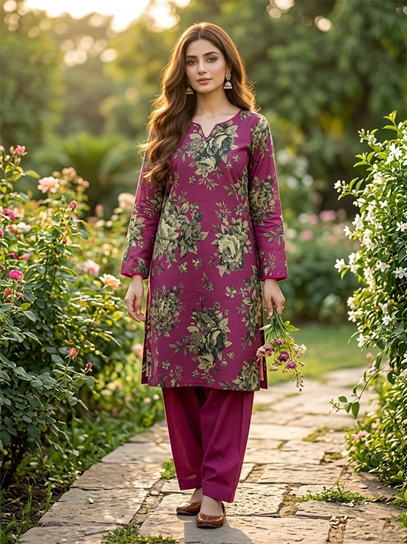 Delicate Flowers Printed Lawn Edit 2026 Vol-FA13 (D-20)