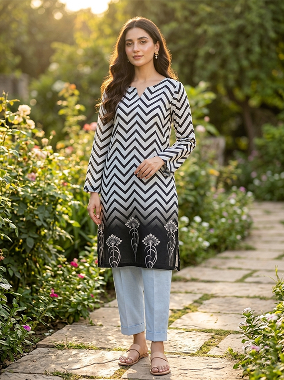 Delicate Flowers Printed Lawn Edit 2026 Vol-FA13