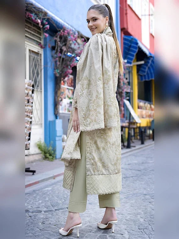 Dhagakari by Alzohaib Embroidered Winter Cotton Unstitched Collection'26 (D-05)