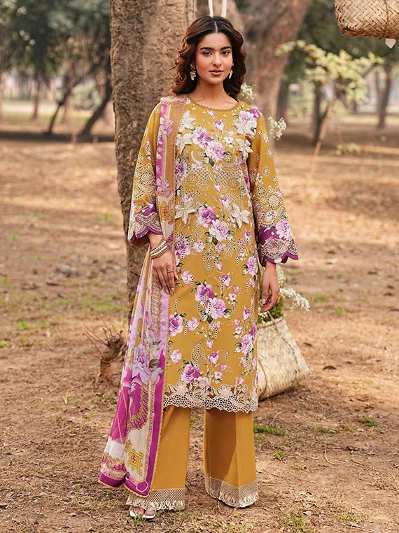 Dhanak Luxury by Ramsha Embroidered Lawn Collection 2026