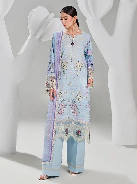 Dhanak by Ramsha Embroidered Lawn Collection 2026 Vol-02 (DH-205)