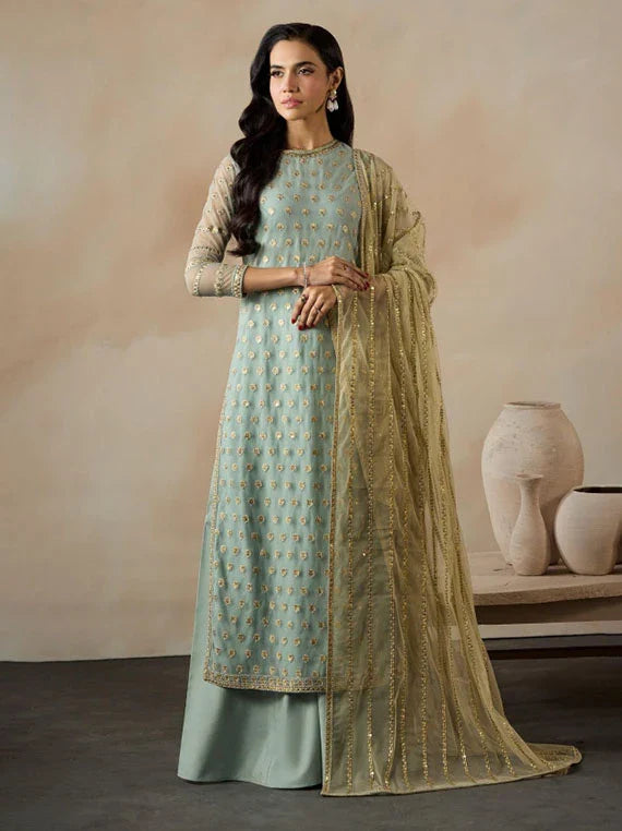 Dharkash by Alizeh Embroidered Net Collection 2026 (ZRF-DK-03 ASTER)