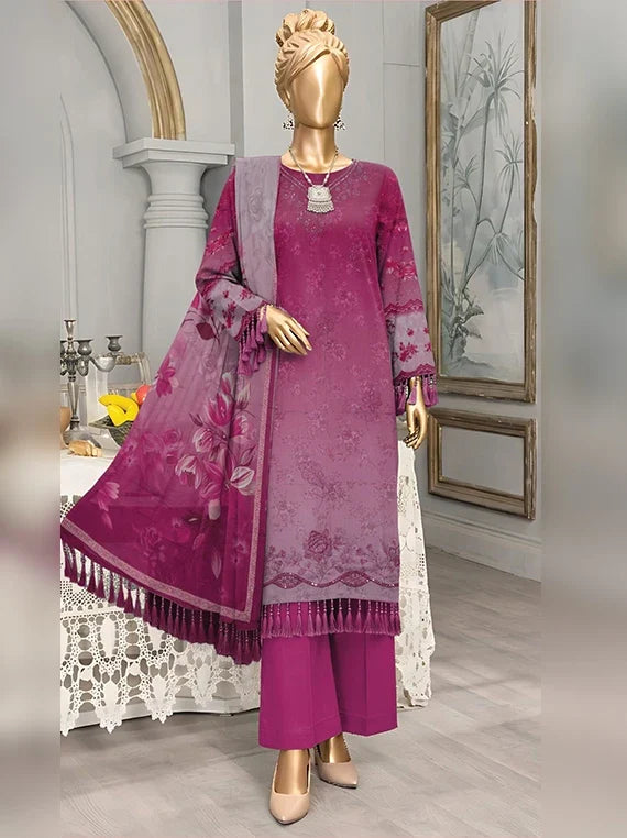 Diamond by ABC Embroidered Bana Dora Unstitched Collection'26 (D-02)